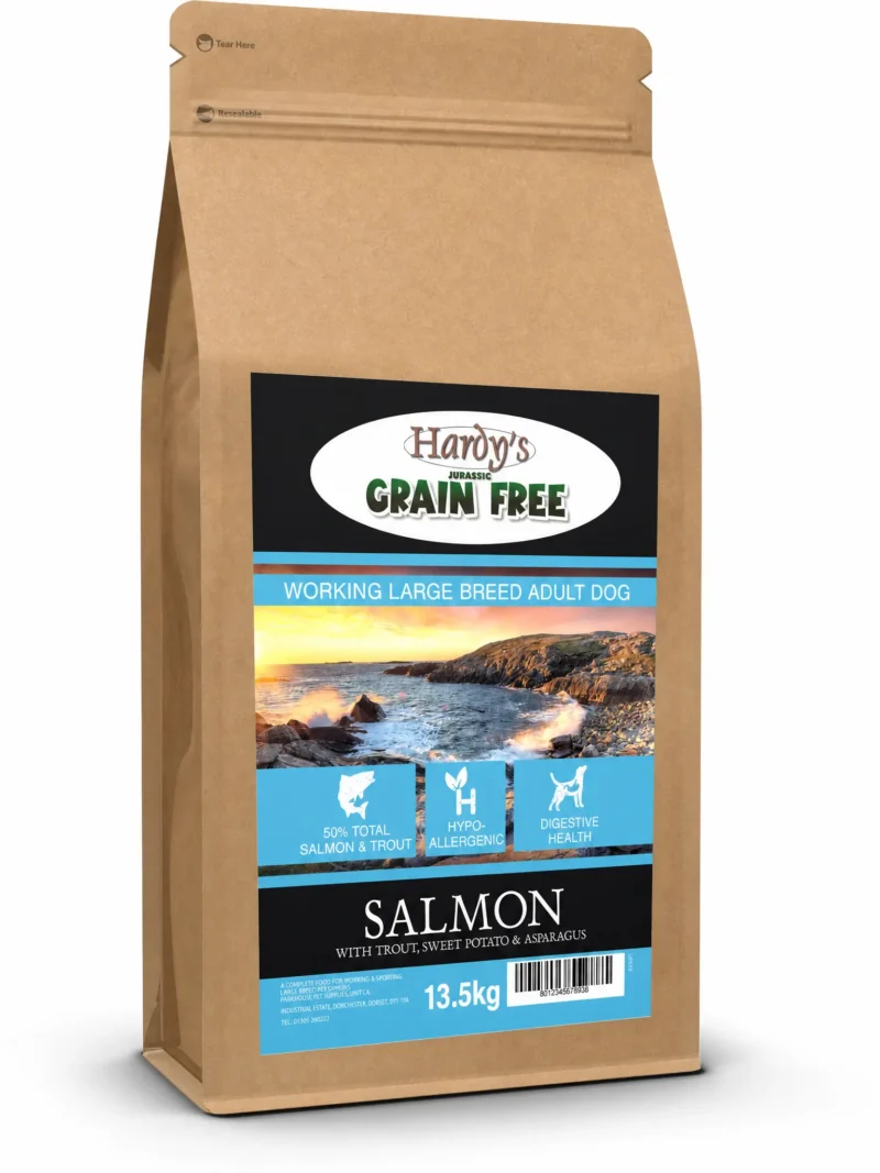 Hardy's Jurassic Grain Free Working Large Breed Adult Salmon with Trout, Sweet Potato & Asparagus