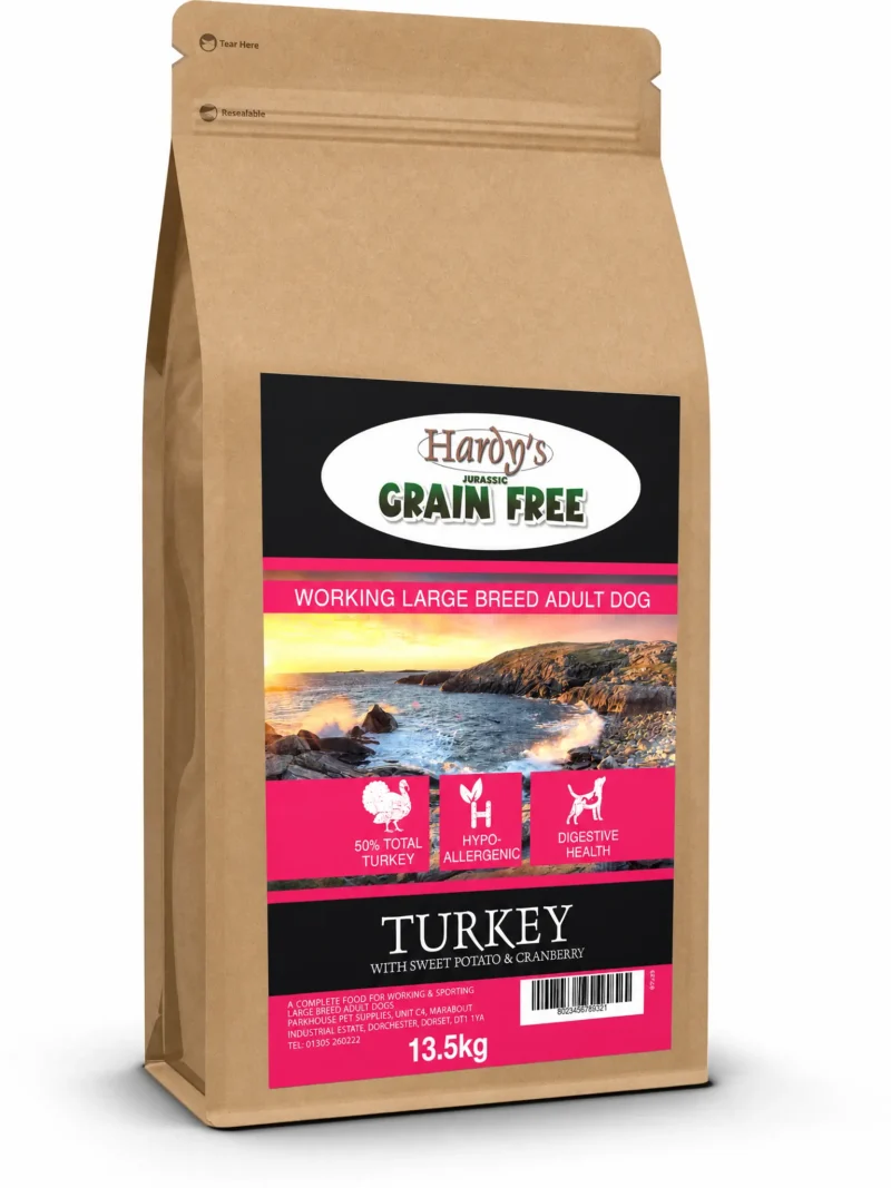 Hardy's Jurassic Grain Free Working Large Breed Adult Turkey with Sweet Potato & Cranberry