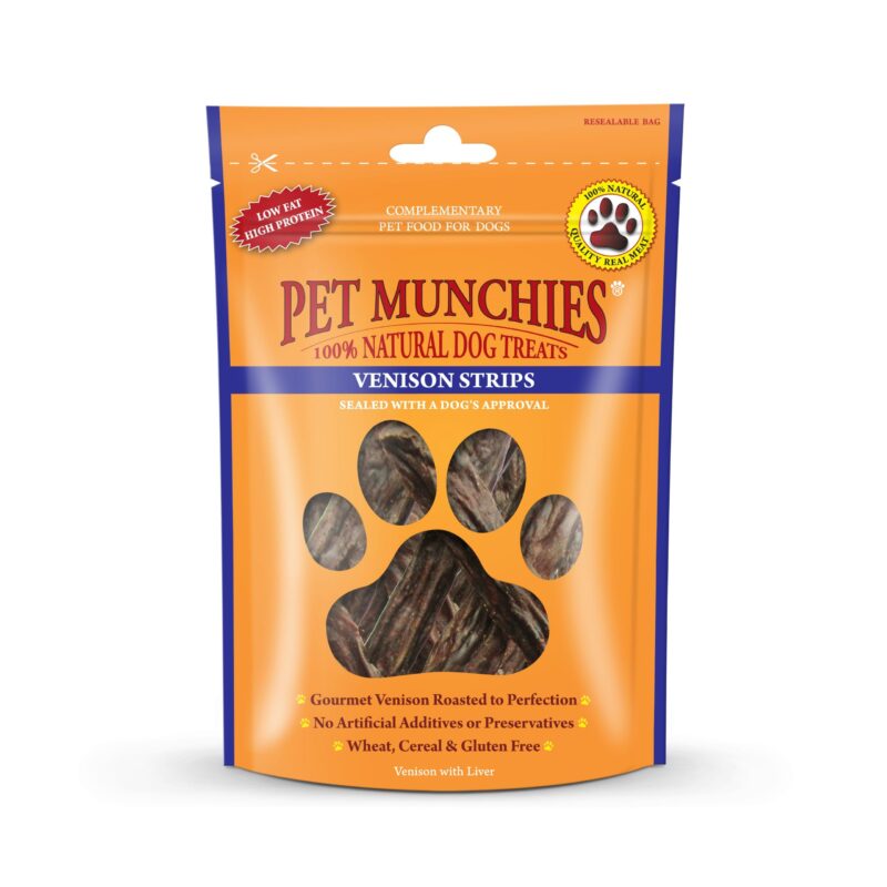 Pet Munchies Venison Strips, 75g