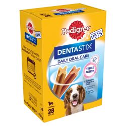 Pedigree Dentastix Daily Adult Medium Dental Treats, 28 sticks