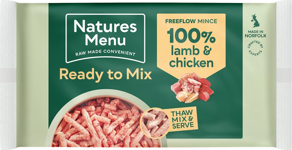 Natures Menu Freeflow Lamb & Chicken, 2kg + 100g FREE