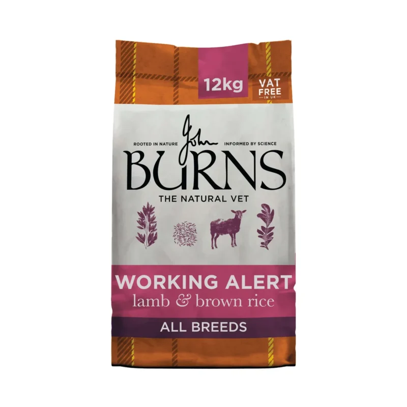 Burns Alert Assistance Lamb & Brown Rice Dry Dog Food, 12kg