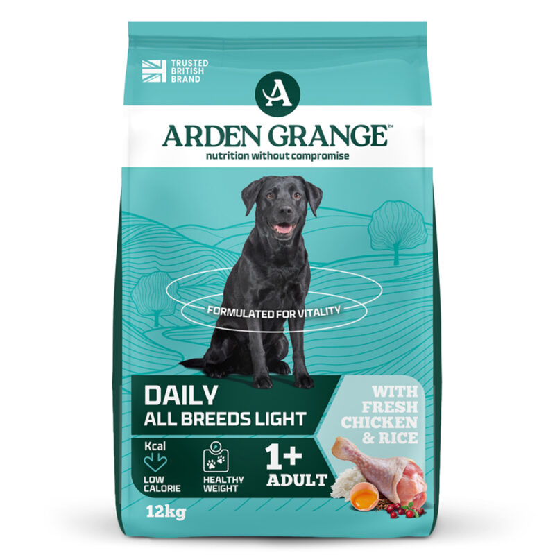 Arden Grange Light with Fresh Chicken & Rice, 12kg