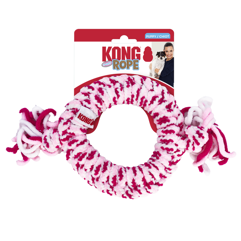 KONG Puppy Rope Assorted Ring, Medium