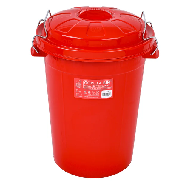 Gorilla Bin™ 50L Bin with Clip Lid