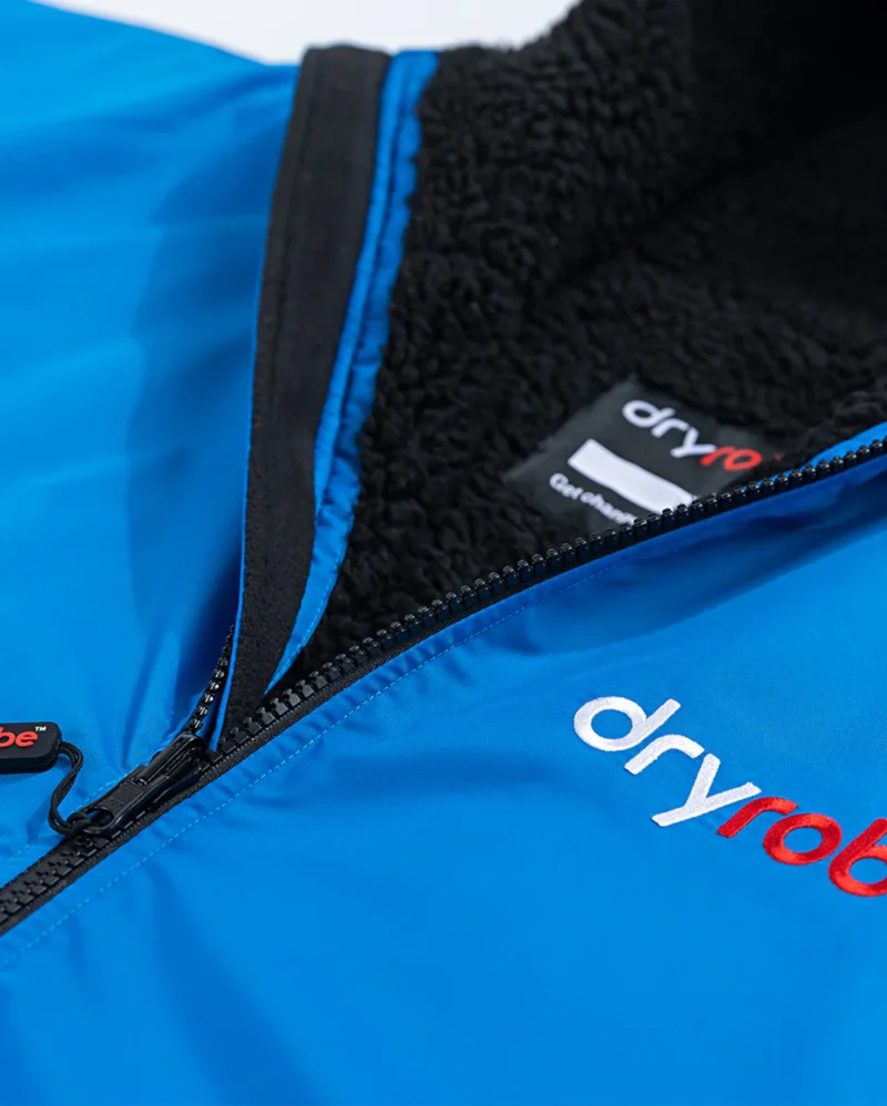 dryrobe Advance Long Sleeve, Cobalt Blue Black