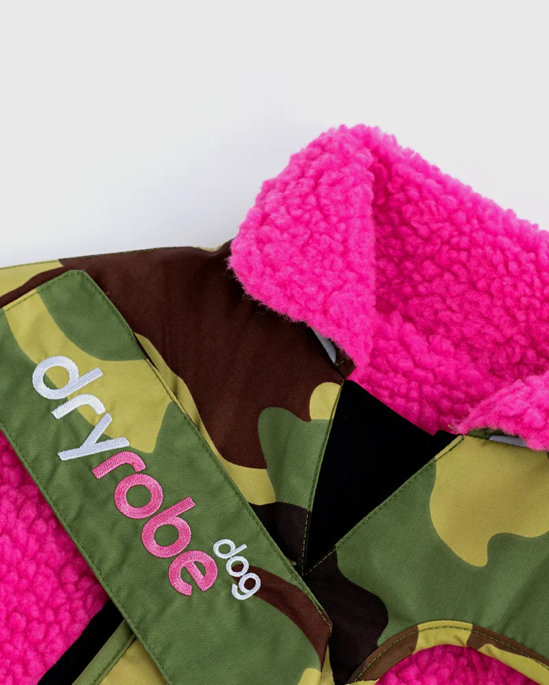dryrobe Dog, Camo Pink