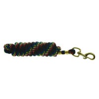 Hy Equestrian Plaited Lead Rope, Black Multi, 3 Metres