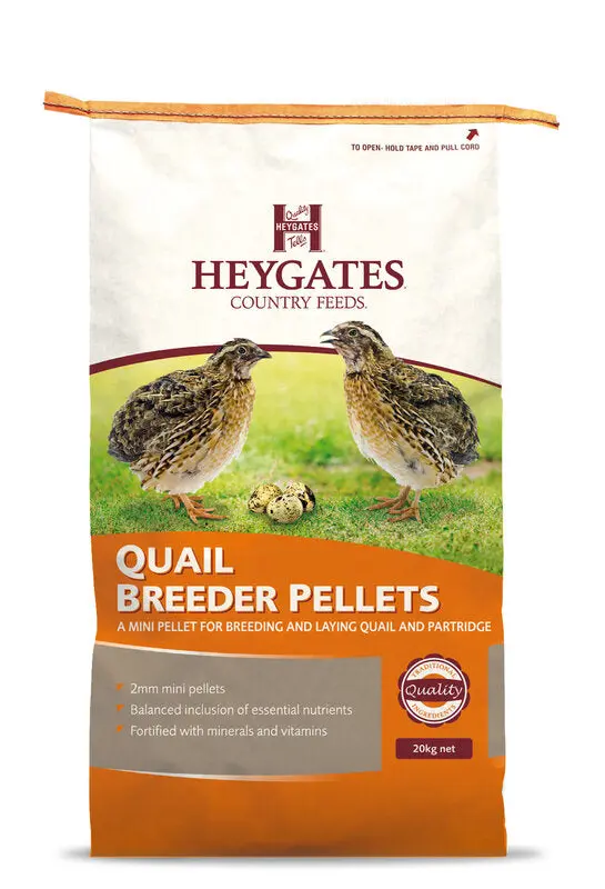 Heygates Quail Layers/Breeder Pellets, 20kg (Pre-Order)
