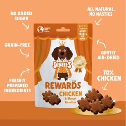 Denzel's Rewards Chicken & Mango Rosettes, 70g