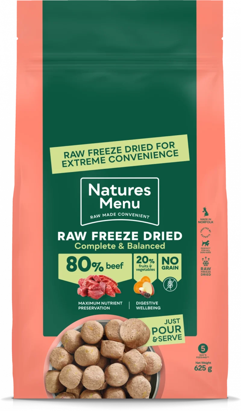 Natures Menu Freeze Dried Complete Dinners Beef, 625g