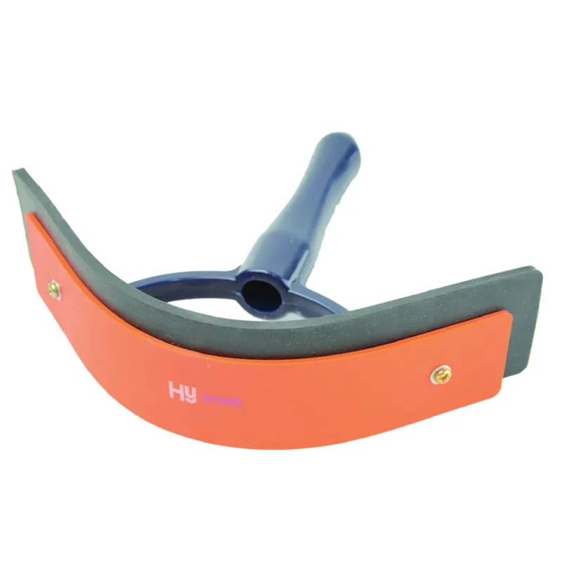 Hy Equestrian Pro Groom Sweat Scraper, Navy & Orange