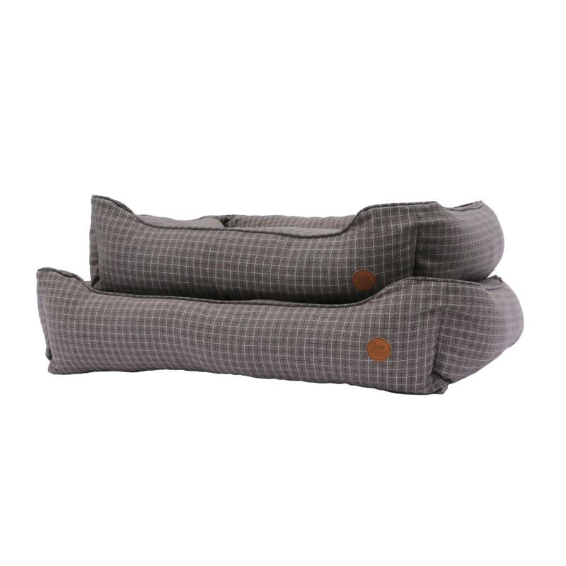 Ancol Grey Check Square Bed