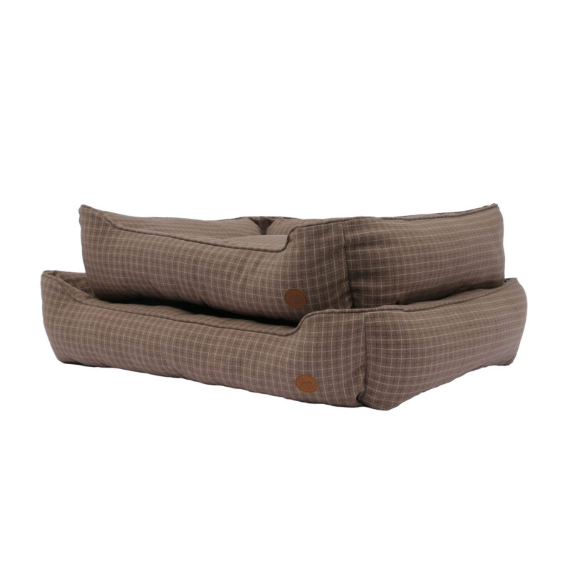 Ancol Check Brown Dog Bed