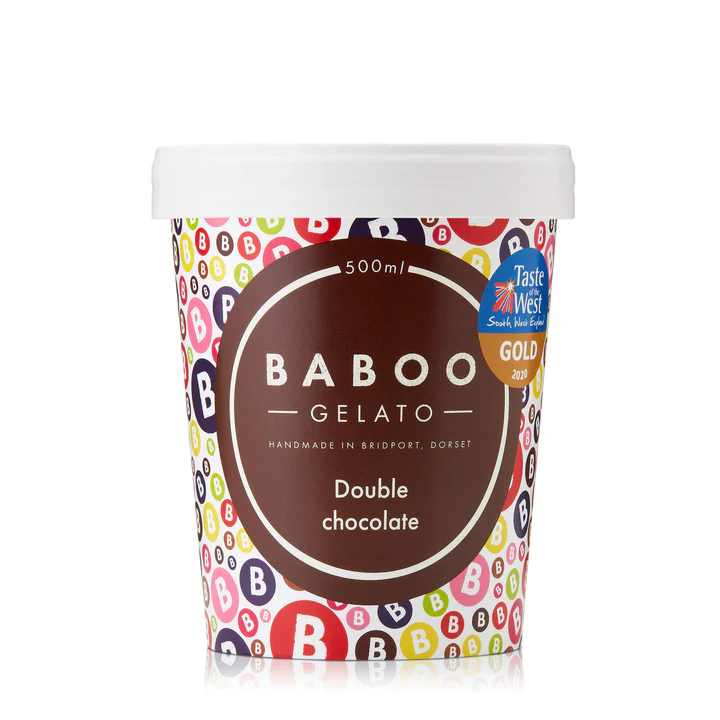 Baboo Double Chocolate Gelato, 500ml