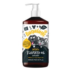 Bugalugs Natural Flaxseed Oil, 500ml