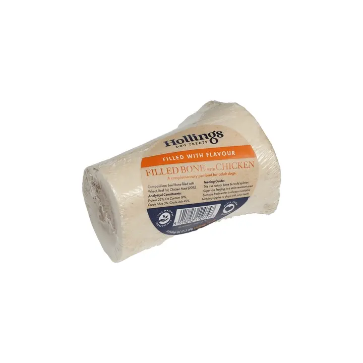 Hollings Chicken Filled Bone Natural Dog Treat