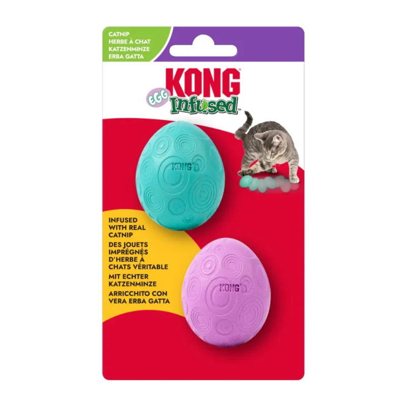 KONG Infused Catnip Eggs, 2 Pack