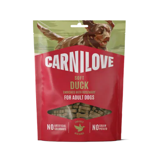 Carnilove Duck Enriched with Rosemary Soft Dog Treats, 200g