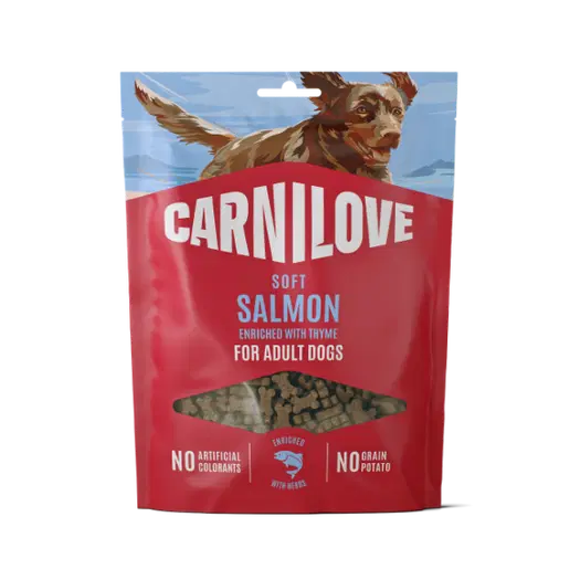 Carnilove Salmon Enriched with Thyme Soft Dog Treats, 200g