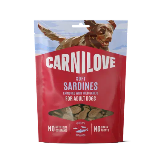 Carnilove Sardines Enriched with Wild Garlic Soft Dog Treats, 200g