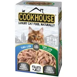 Cookhouse Cat Tuna Loin Fillets In Jelly 6pk, 70g